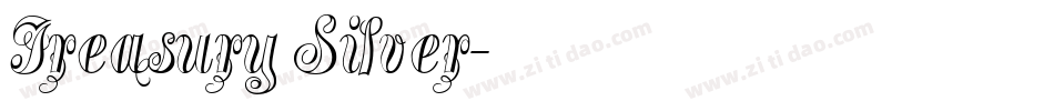 Treasury Silver字体转换
